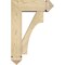 Ekena Millwork Westlake Arts and Crafts Rough Sawn Bracket w/ Offset Brace, Douglas Fir, 6"W x 16"D x 24"H BKT0604X16X24WTL03RDF - alternate 3